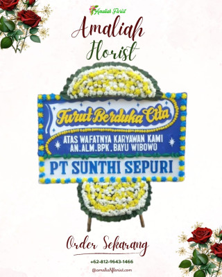 Papan Bunga Duka di Lito